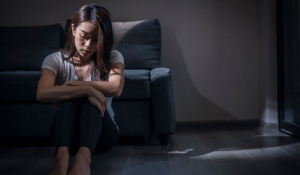 person with depression